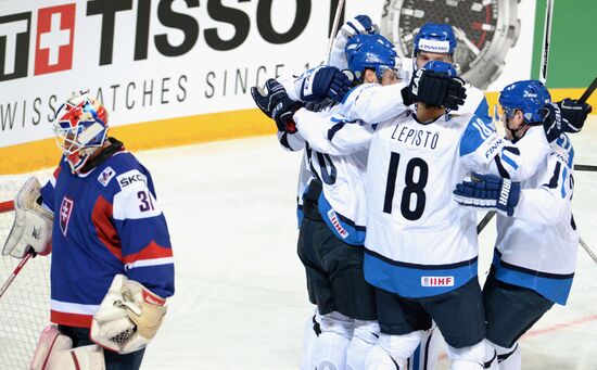 Men's World Ice Hockey Championships. Finland vs. Slovakia