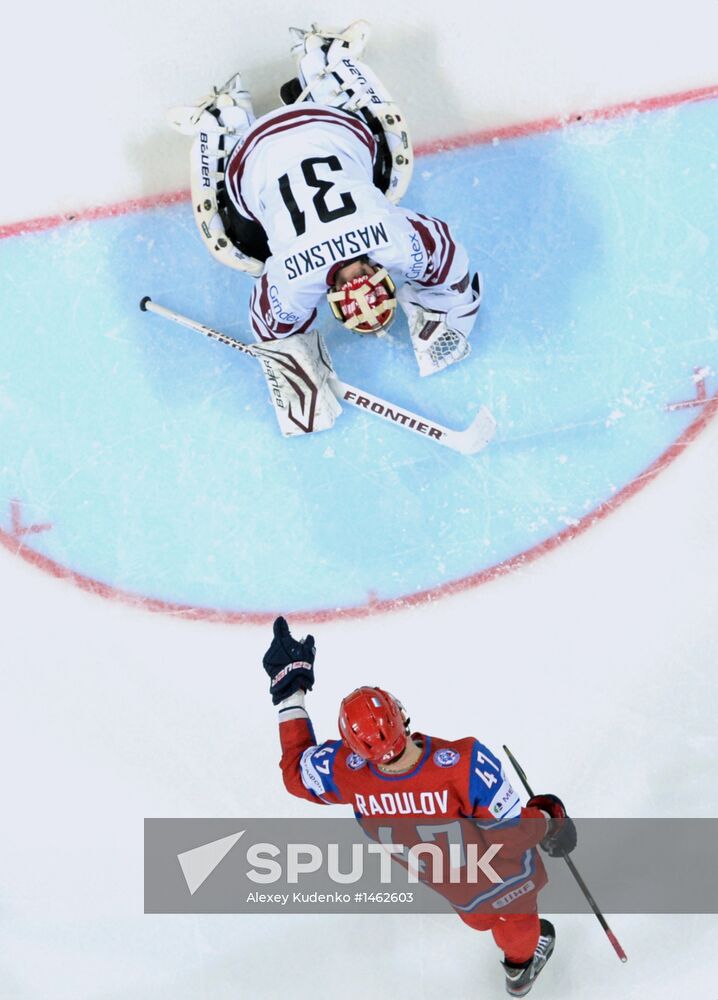 2013 Men's World Ice Hockey Championships. Russia vs. Latvia