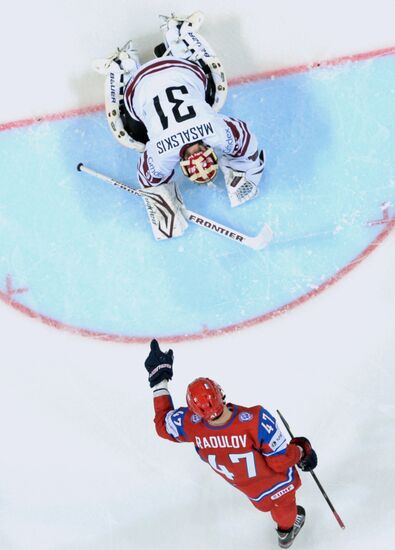 2013 Men's World Ice Hockey Championships. Russia vs. Latvia