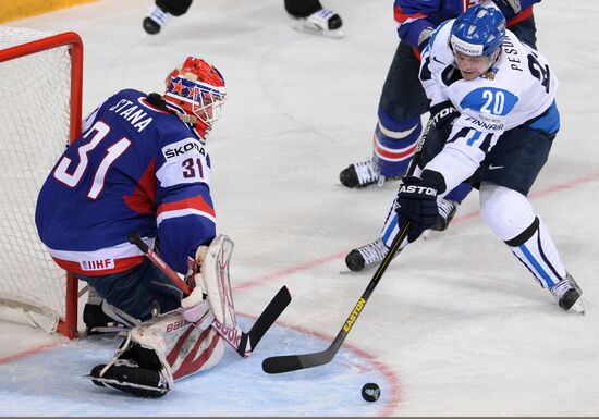 Men's World Ice Hockey Championships. Finland vs. Slovakia