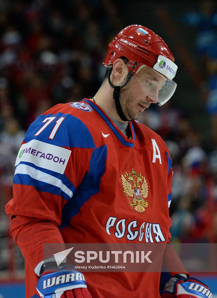 2013 Men's World Ice Hockey Championships. Russia vs. Latvia