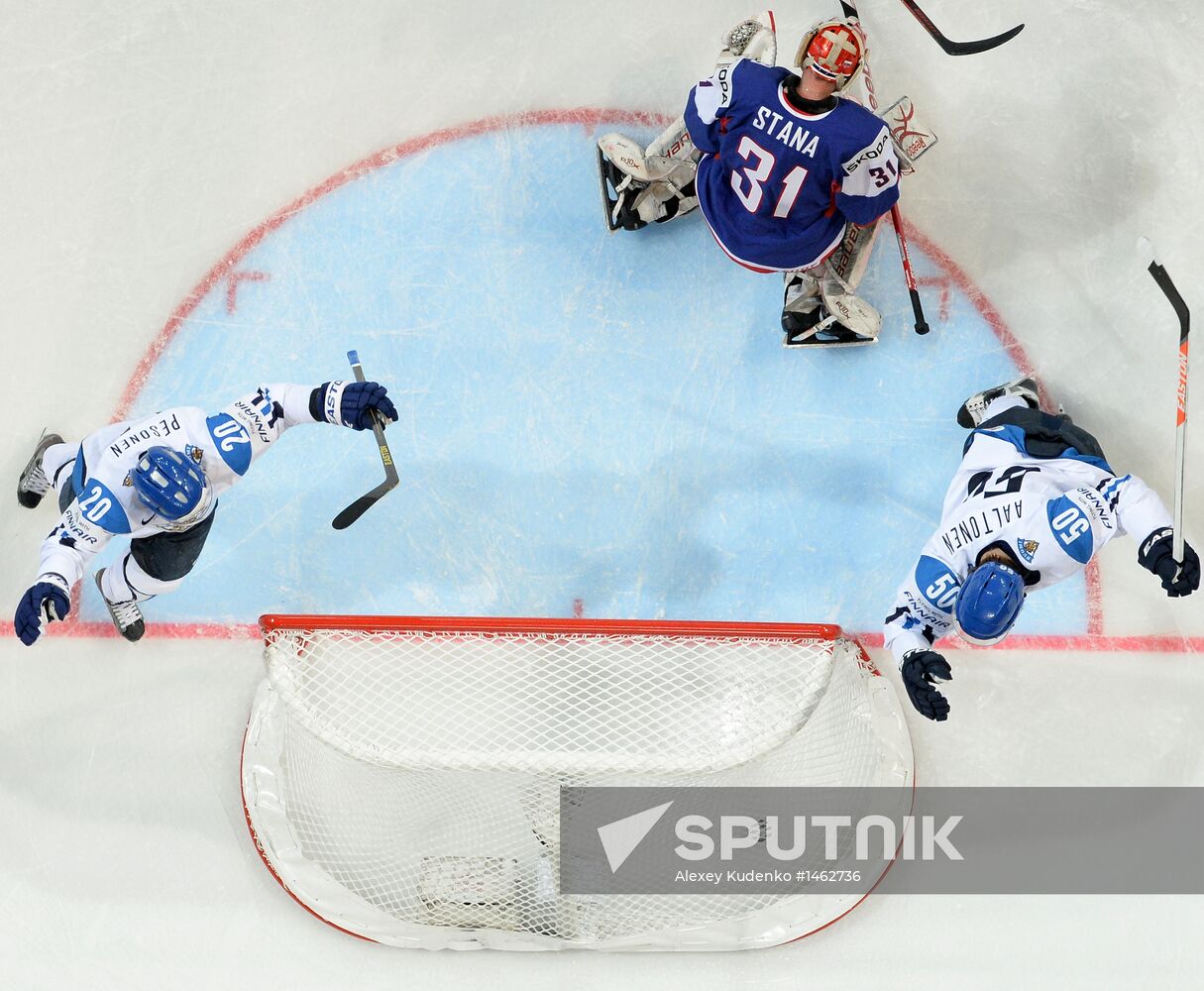 Men's World Ice Hockey Championships. Finland vs. Slovakia