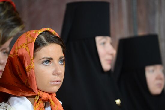 Easter service at Christ the Savior Cathedral