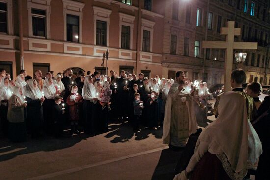 Easter celebrated in Russia