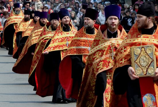 Easter celebrated in Russia