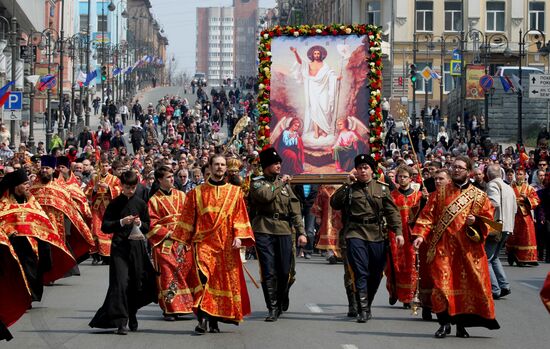 Easter celebrated in Russia