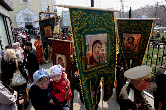 Easter celebrated in Russia