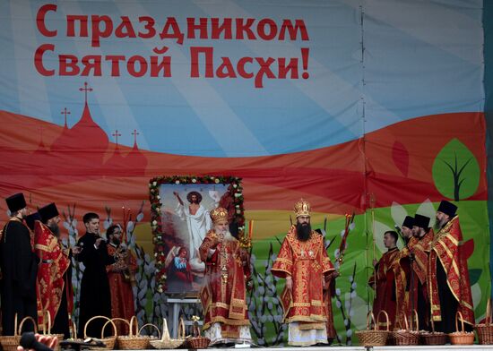 Easter celebrated in Russia