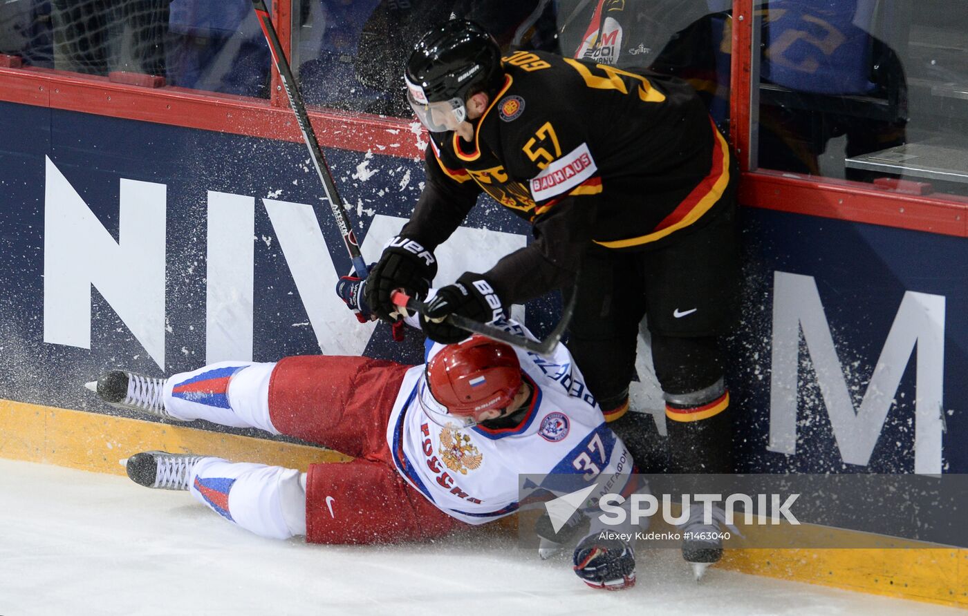 2013 IIHF World Championships. Germany vs. Russia