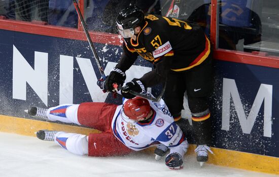 2013 IIHF World Championships. Germany vs. Russia