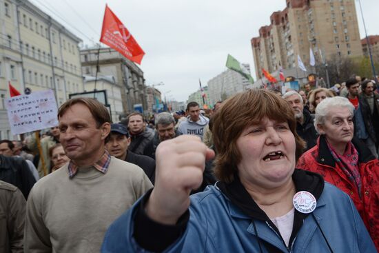 March and rally of Opposition Expert Council in Moscow