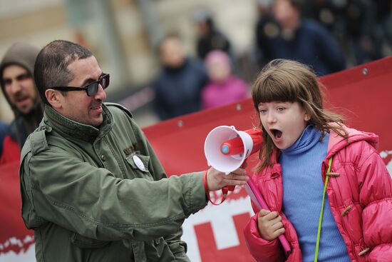 March and rally of Opposition Expert Council in Moscow