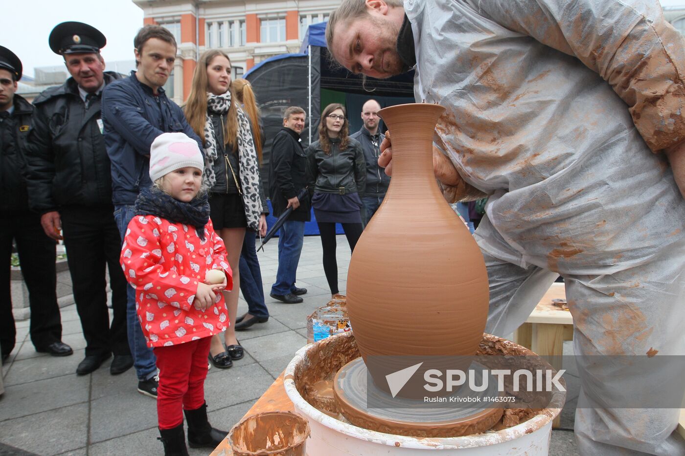 Outdoor festivities as part of Easter festival