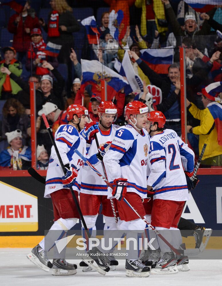 2013 IIHF World Championships. Germany vs. Russia