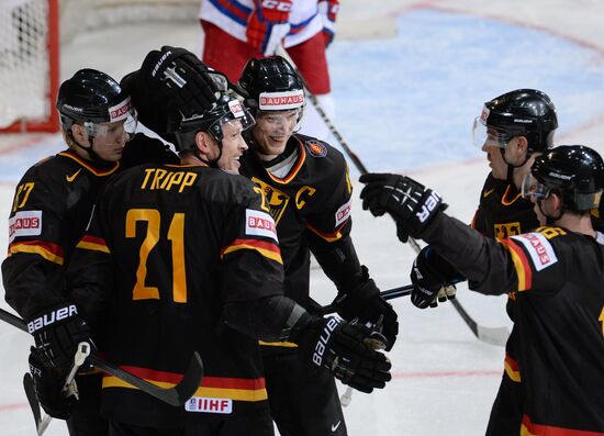 2013 IIHF World Championships. Germany vs. Russia