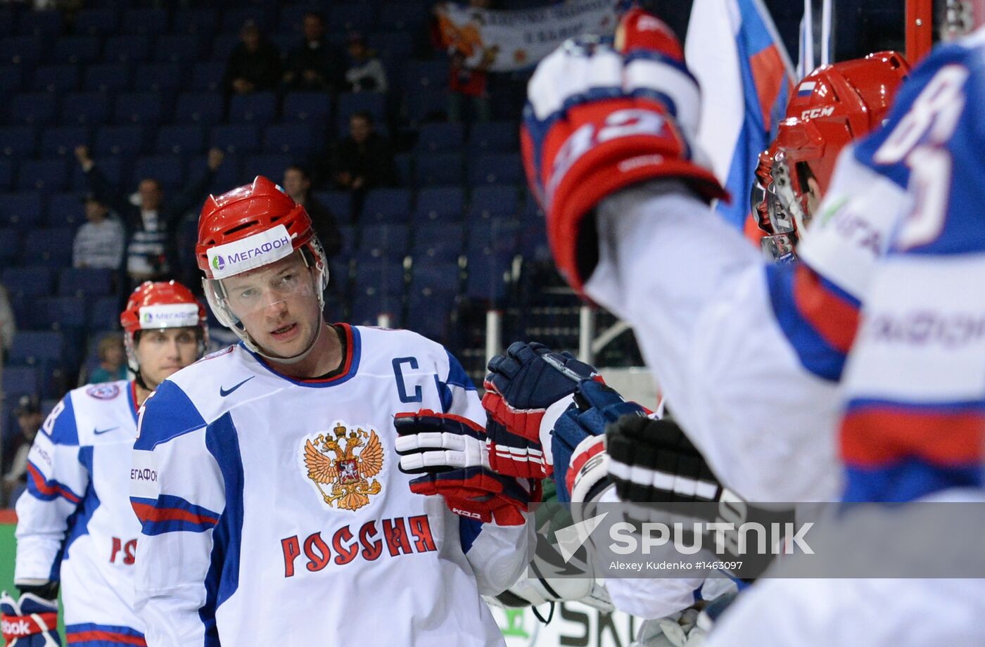 2013 IIHF World Championships. Germany vs. Russia