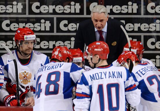 2013 IIHF World Championships. Germany vs. Russia