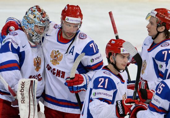 2013 IIHF World Championships. Germany vs. Russia