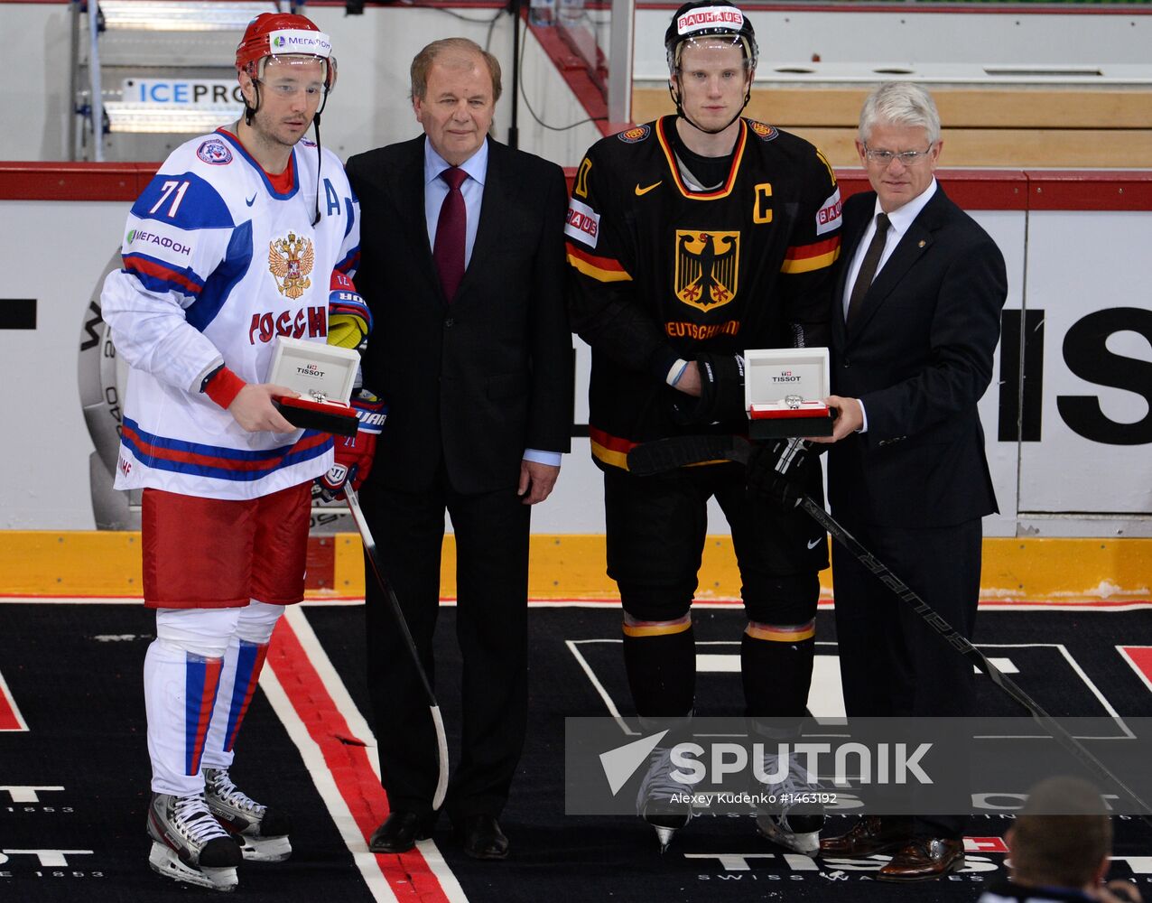 2013 IIHF World Championships. Germany vs. Russia