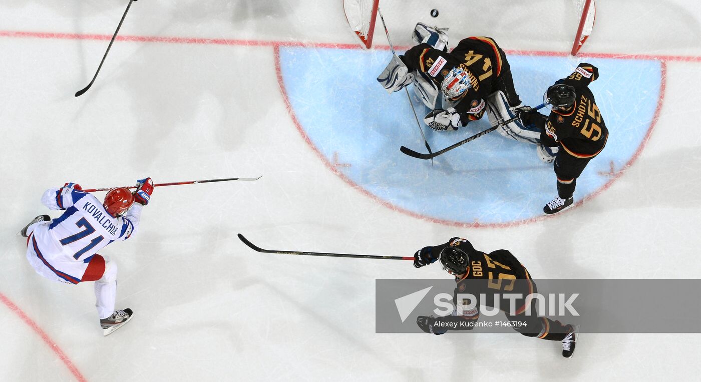 2013 IIHF World Championships. Germany vs. Russia