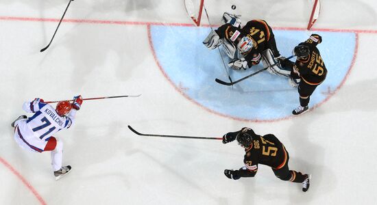 2013 IIHF World Championships. Germany vs. Russia