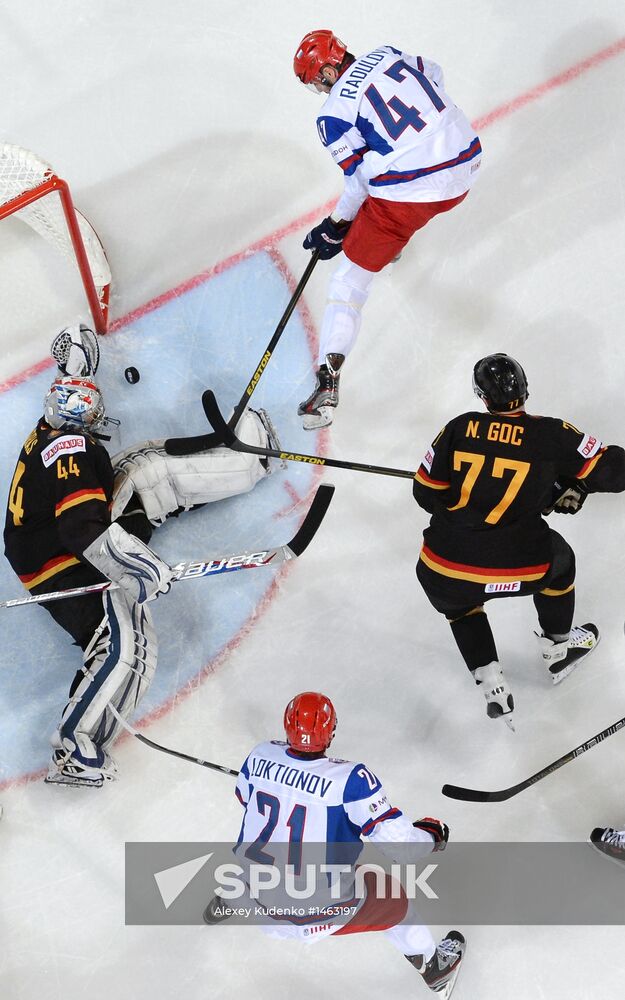 2013 IIHF World Championships. Germany vs. Russia