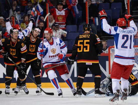 2013 IIHF World Championships. Germany vs. Russia