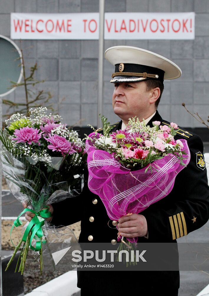 French Navy frigate Vendemiaire visits Vladivostok