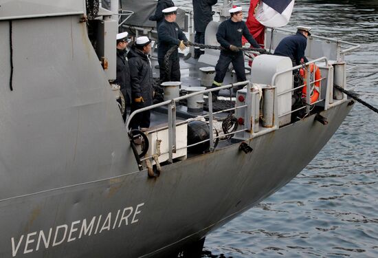 French Navy frigate Vendemiaire visits Vladivostok