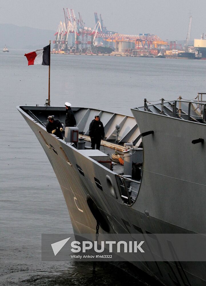 French Navy frigate Vendemiaire visits Vladivostok