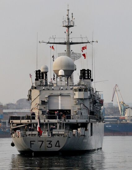 French Navy frigate Vendemiaire visits Vladivostok