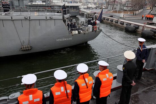 French Navy frigate Vendemiaire visits Vladivostok