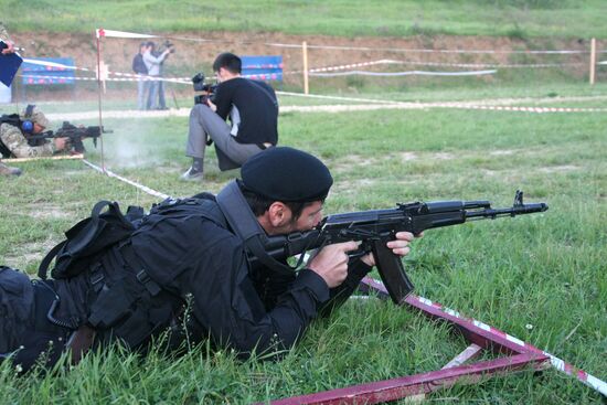 Shooting contest for Interior Ministry personnel in Chechnya