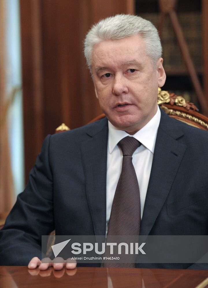 Russian President V.Putin meets with S.Sobyanin in Kremlin