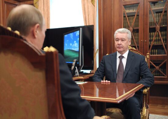 Russian President V.Putin meets with S.Sobyanin in Kremlin