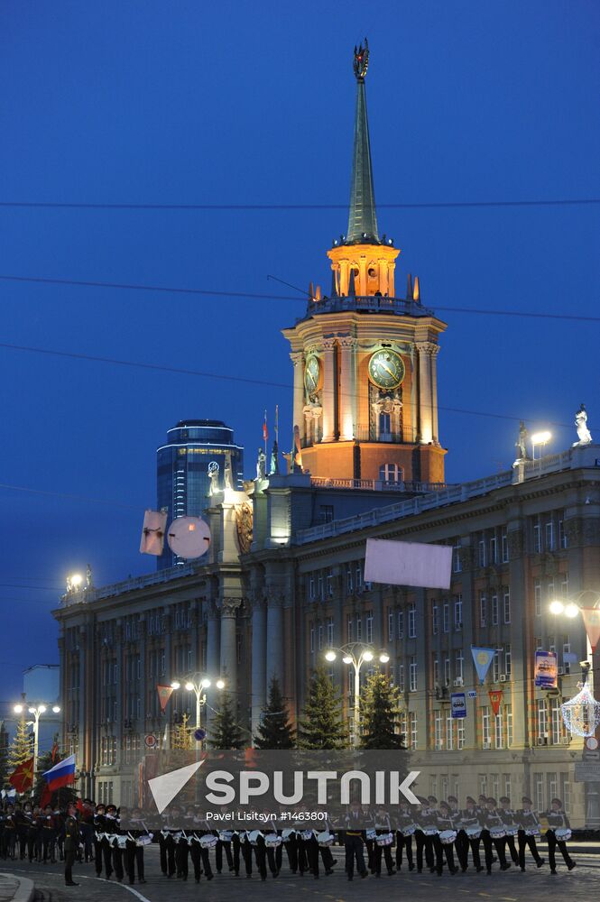 Victory Parade general rehearsal held in Yekaterinburg