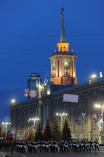Victory Parade general rehearsal held in Yekaterinburg
