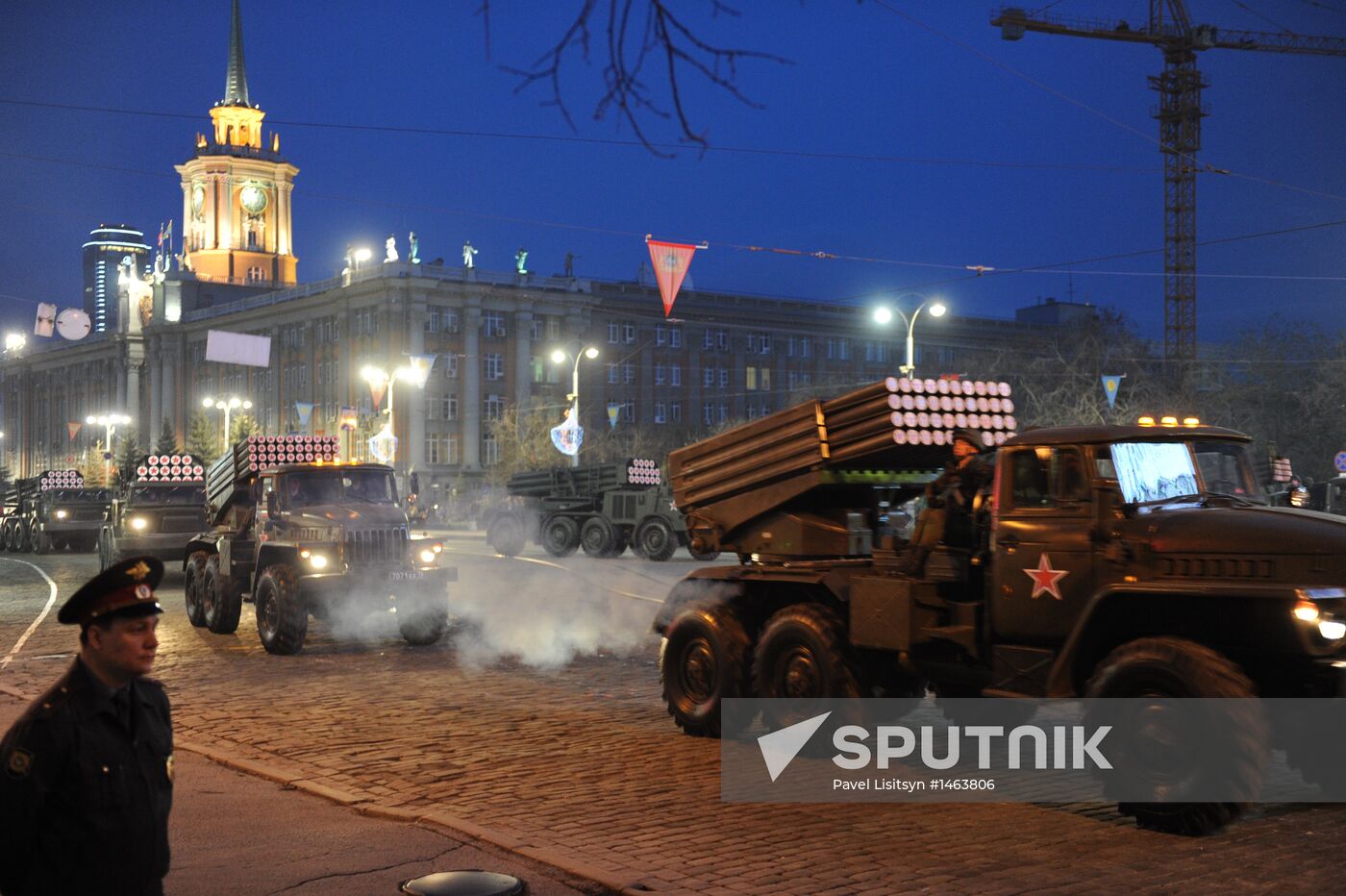 Victory Parade general rehearsal held in Yekaterinburg