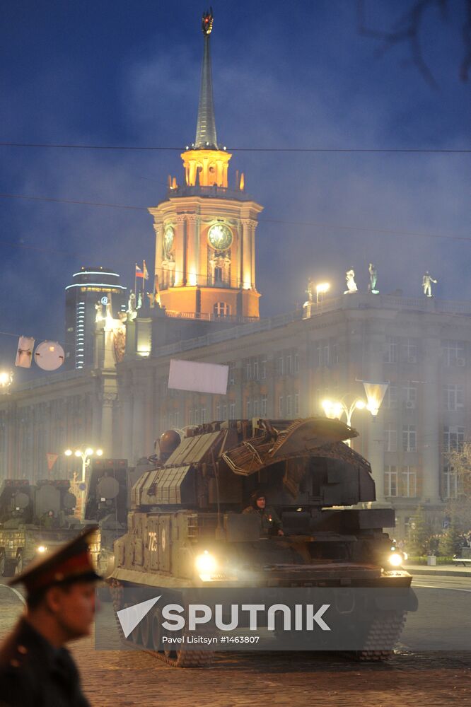 Victory Parade general rehearsal held in Yekaterinburg
