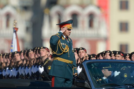 Victory Parade general rehearsal held on Red Square