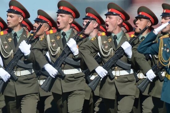 Victory Parade general rehearsal held on Red Square