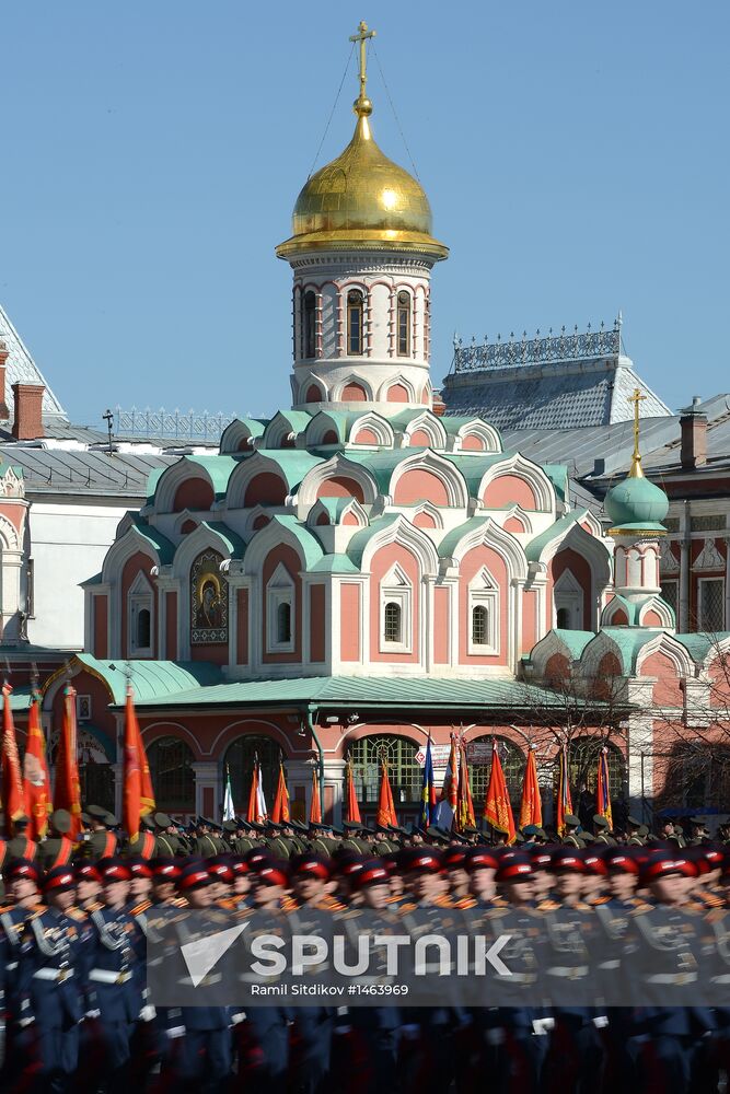 Victory Parade general rehearsal held on Red Square