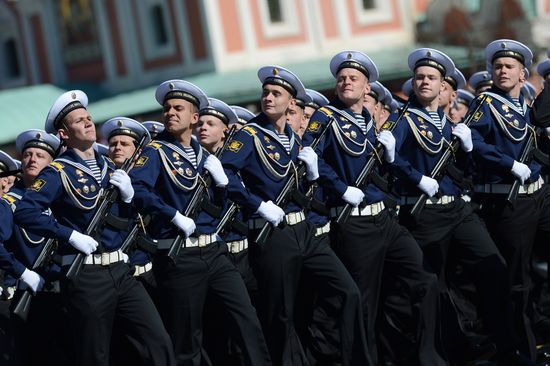 Victory Parade general rehearsal held on Red Square