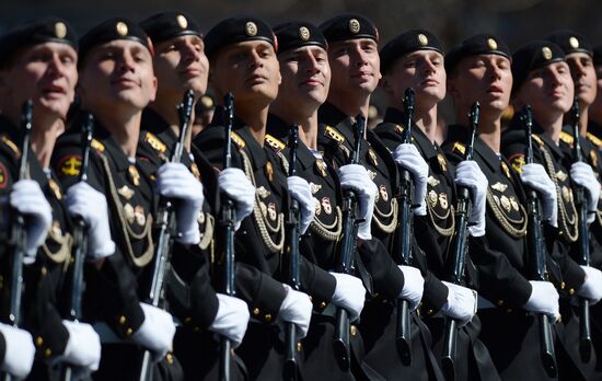 Victory Parade general rehearsal held on Red Square