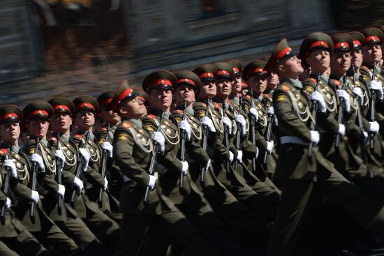 Victory Parade general rehearsal held on Red Square