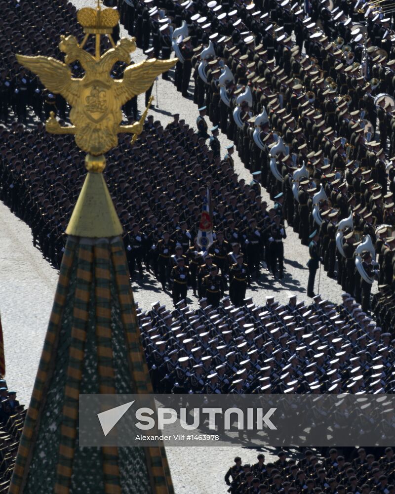 Victory Parade general rehearsal held on Red Square