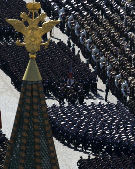 Victory Parade general rehearsal held on Red Square