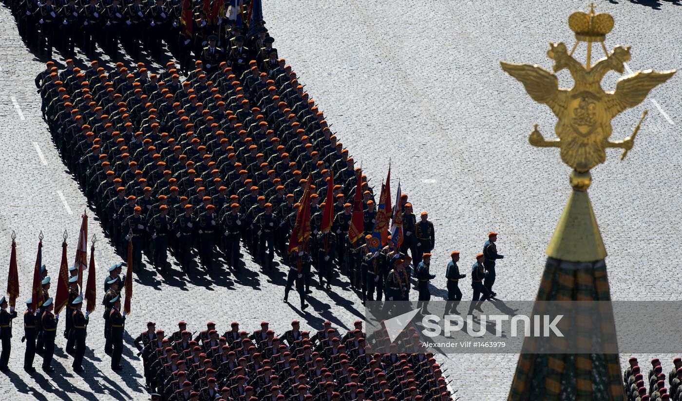 Victory Parade general rehearsal held on Red Square