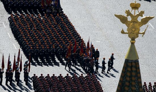 Victory Parade general rehearsal held on Red Square