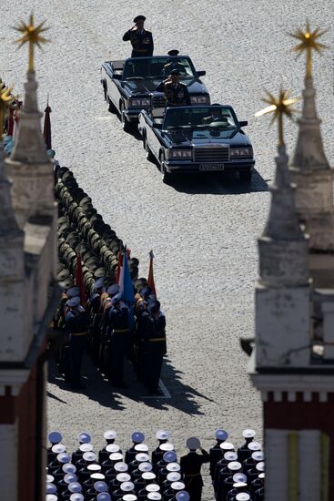 Victory Parade general rehearsal held on Red Square